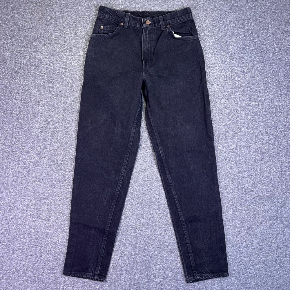 Levis 950 Jeans Womens 30x31 Black Vintage High Rise Tapered USA Made 90s Retro